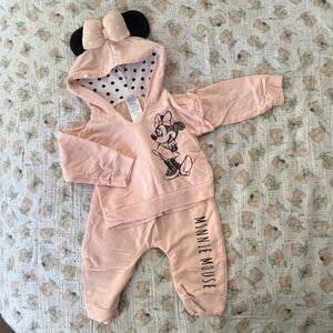 Disney Baby | Pink Two Piece Outfit with Minnie Mouse